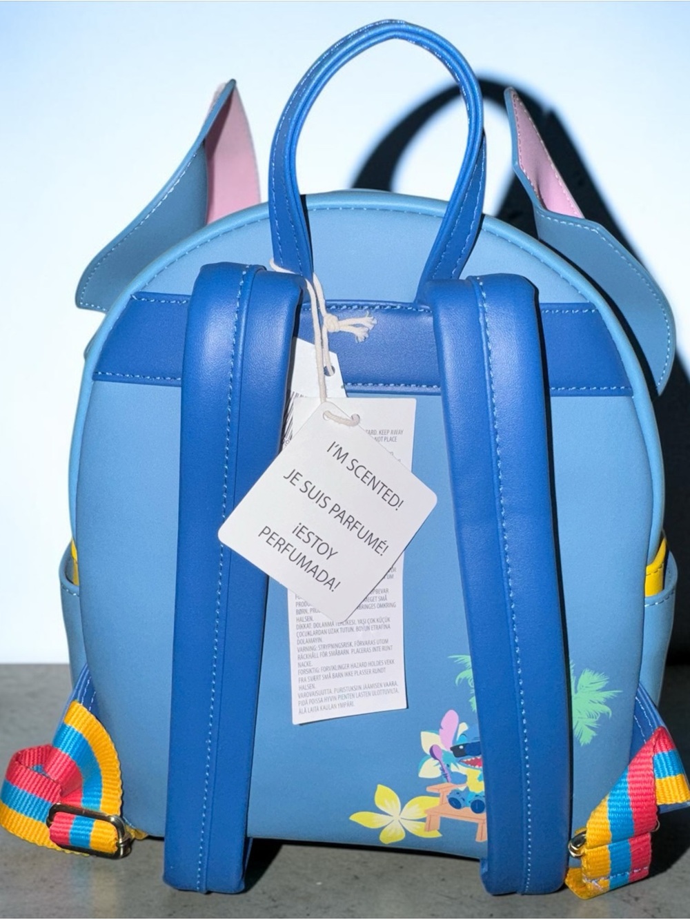 Loungefly Aulani Stitch Scented Backpack with Shave Ice Pocket - Picture 2 of 3